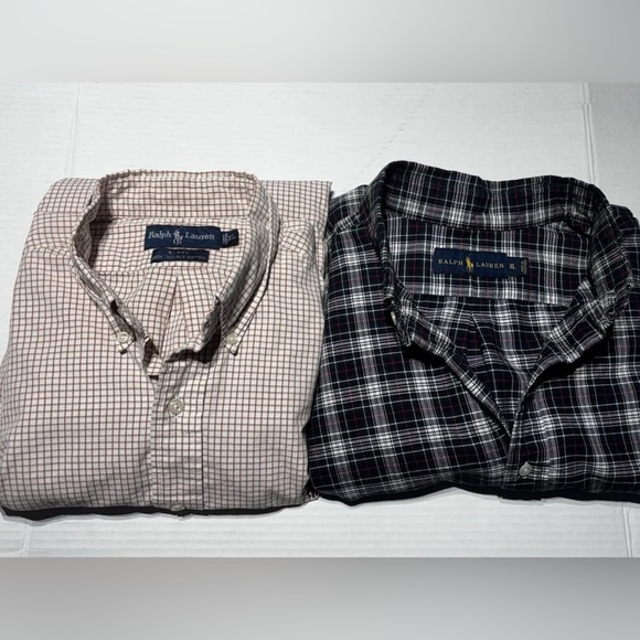 Ralph Lauren Other - 2 Ralph Lauren XL Men’s Button-Down Shirts Classic Plaid & Check-Preppy & Casual